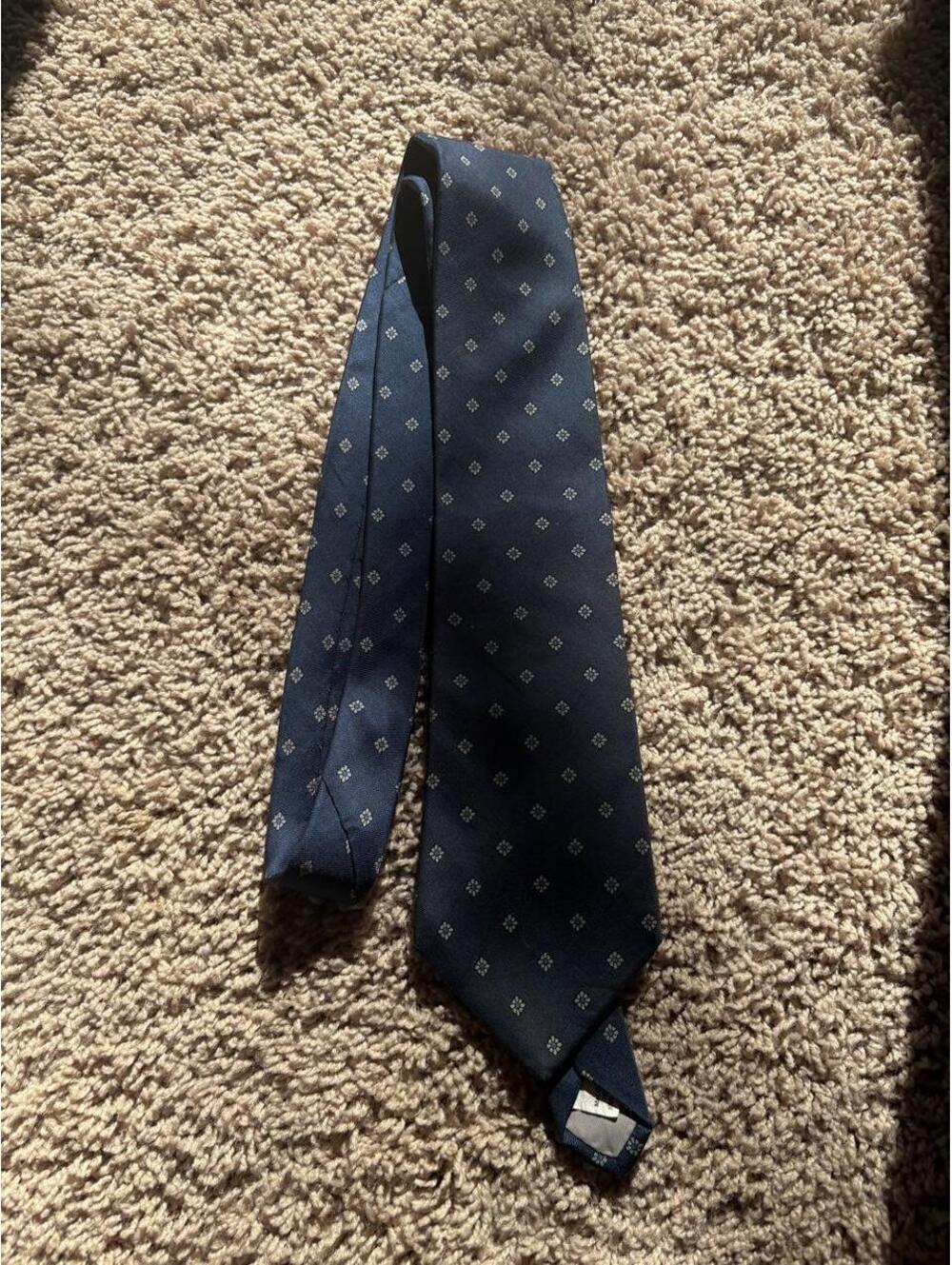 Men's Brownstone Navy Tie 100% silk